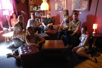 Photo courtesy of www.bnews.com.au - submerge producer Kat Holmes, seated front left