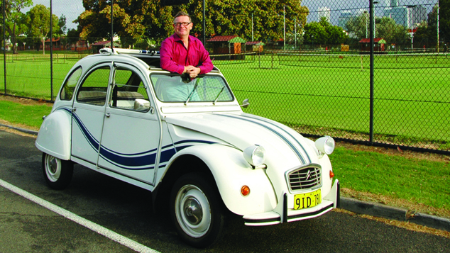 Stuart Pekin and his 1984 Citroen 2CV