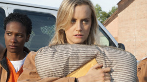 Taylor Schilling as Piper Chapman in OITNB on showcase ep 1