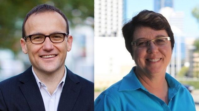 Adam bandt and lynn maclaren