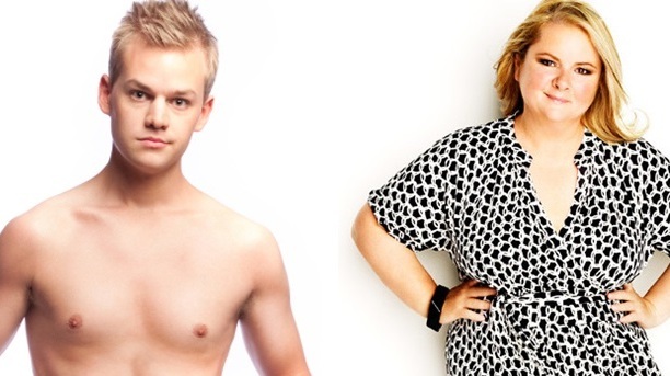 Joel Creasey and Magda Szubanski