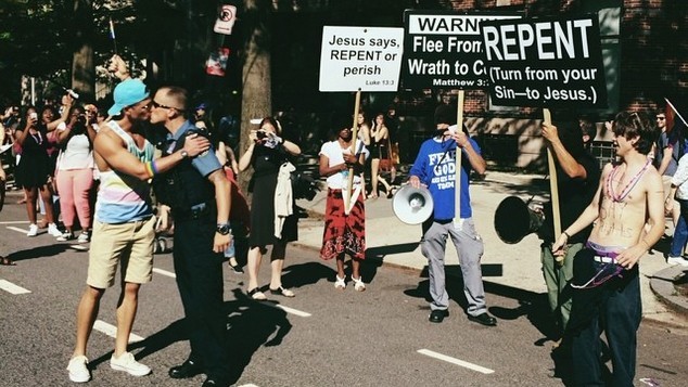 police westboro kiss