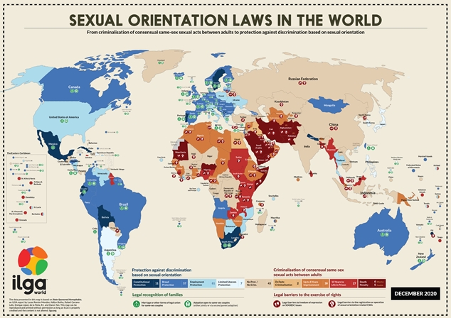 State Sponsored Homophobia Nations Criminalise LGBTQI Lives OUTInPerth LGBTQIA News