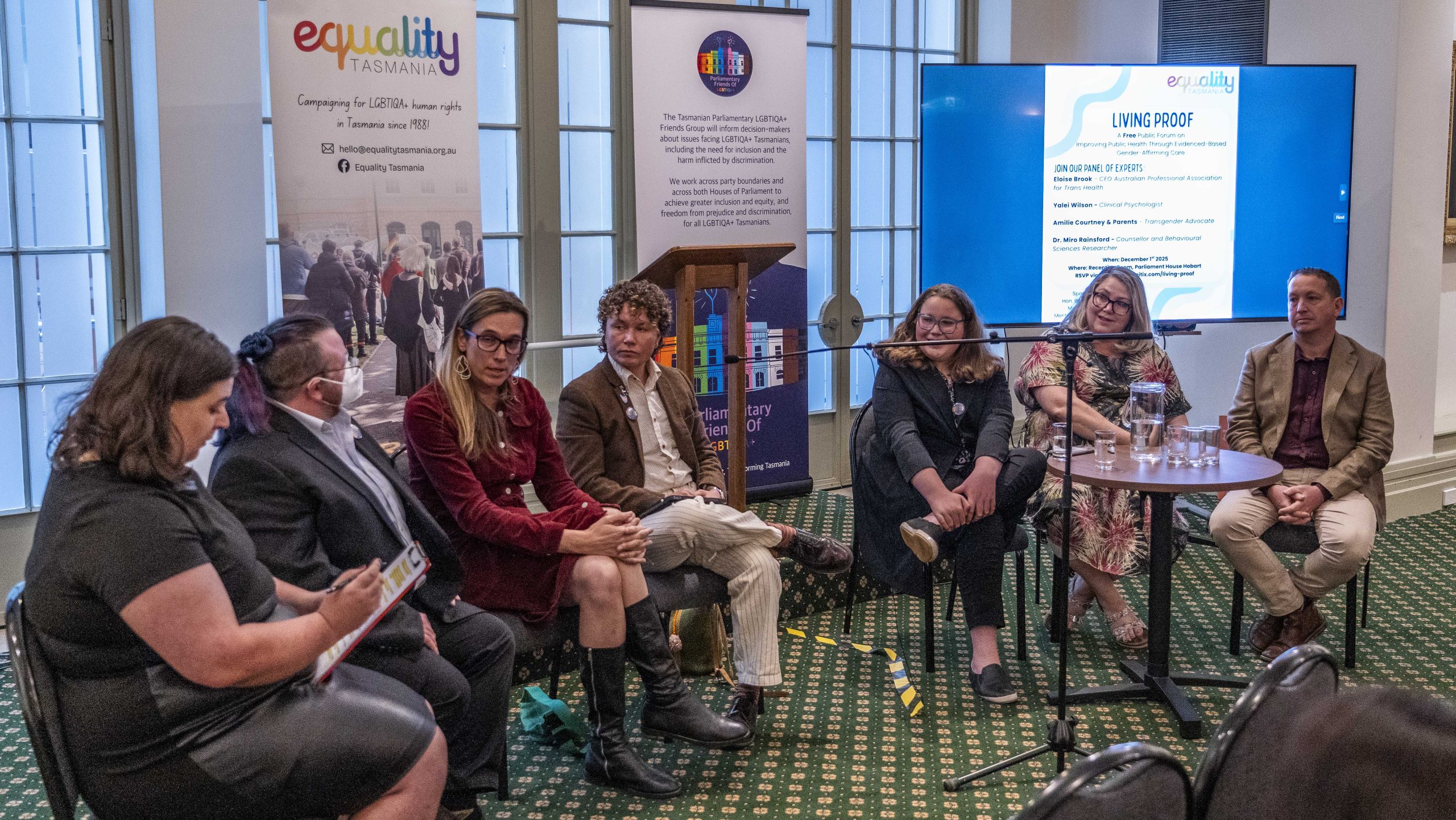 Tasmania’s Parliament House hosts gender health care forum