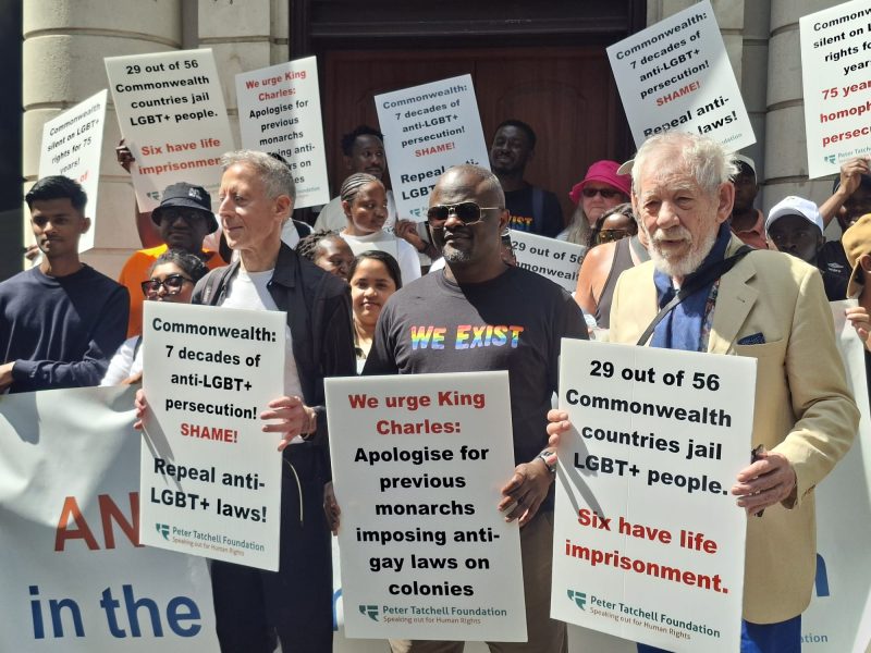 Ian McKellen leads Commonwealth Walk of Shame protest against anti-LGBT+ laws